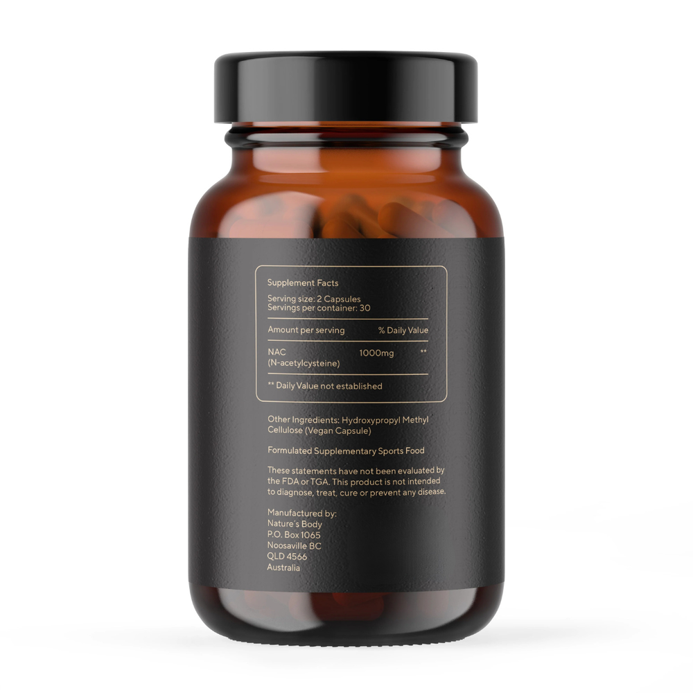 NAC (N-Acetyl-Cysteine) 60 Capsules (500mg each)