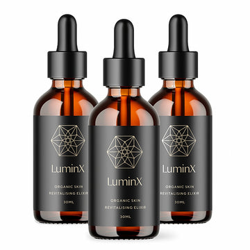 3 PACK of LuminX - Organic Skin Revitalising Elixir 30ml