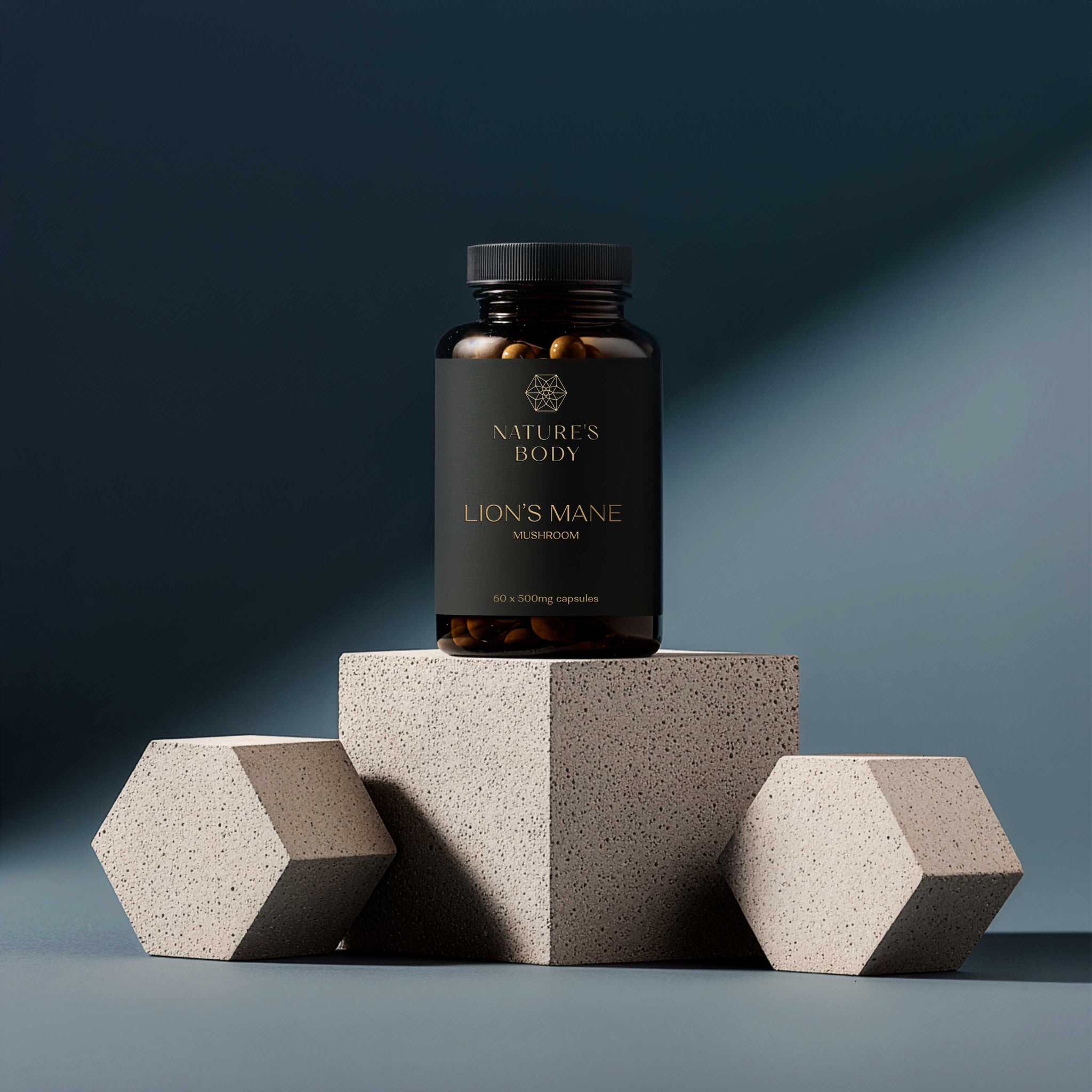 Lion's Mane - Certified Organic Mushroom Capsules 500mg x 60 - GMP & Australian Made