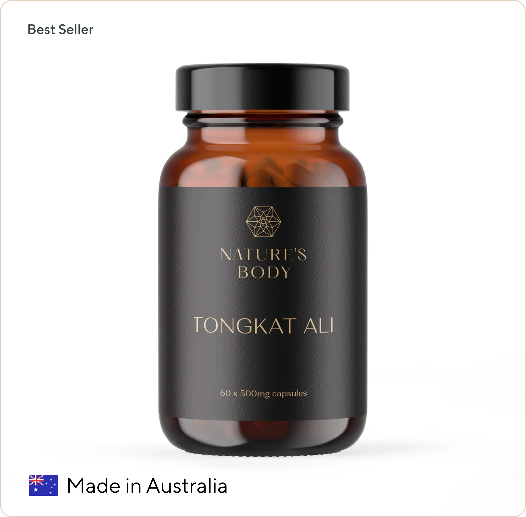 Tongkat Ali - Long Jack 500mg Capsules - Australian Made & GMP Certified