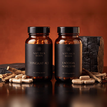 Tongkat Ali (Long Jack) & Fadogia Agrestis Capsules Kit 2 × 60 Vegan Capsules (500mg each)