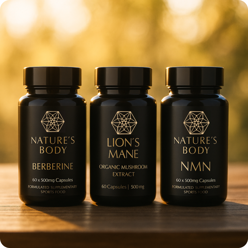 Morning Bundle - NMN, Berberine, Lions Mane (Valued at $188)