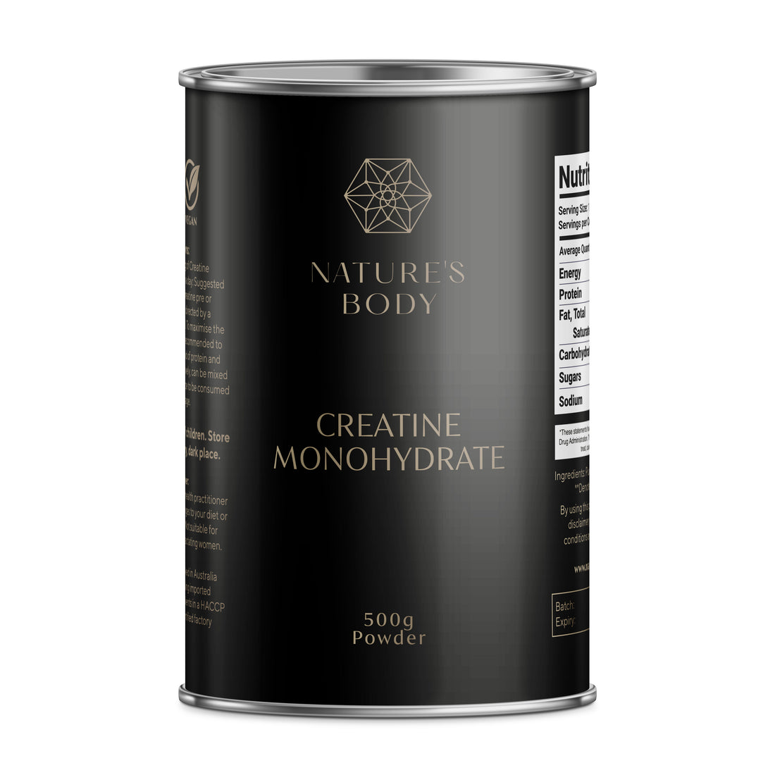Nature's Body Pure Creatine Monohydrate Powder