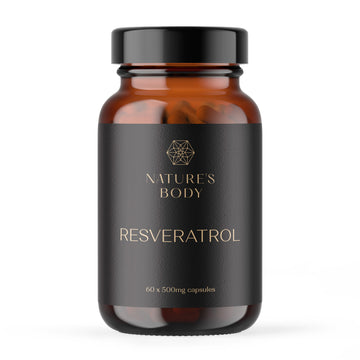 Resveratrol Capsules 100% Pure (60 x 500mg) Third Party Tested