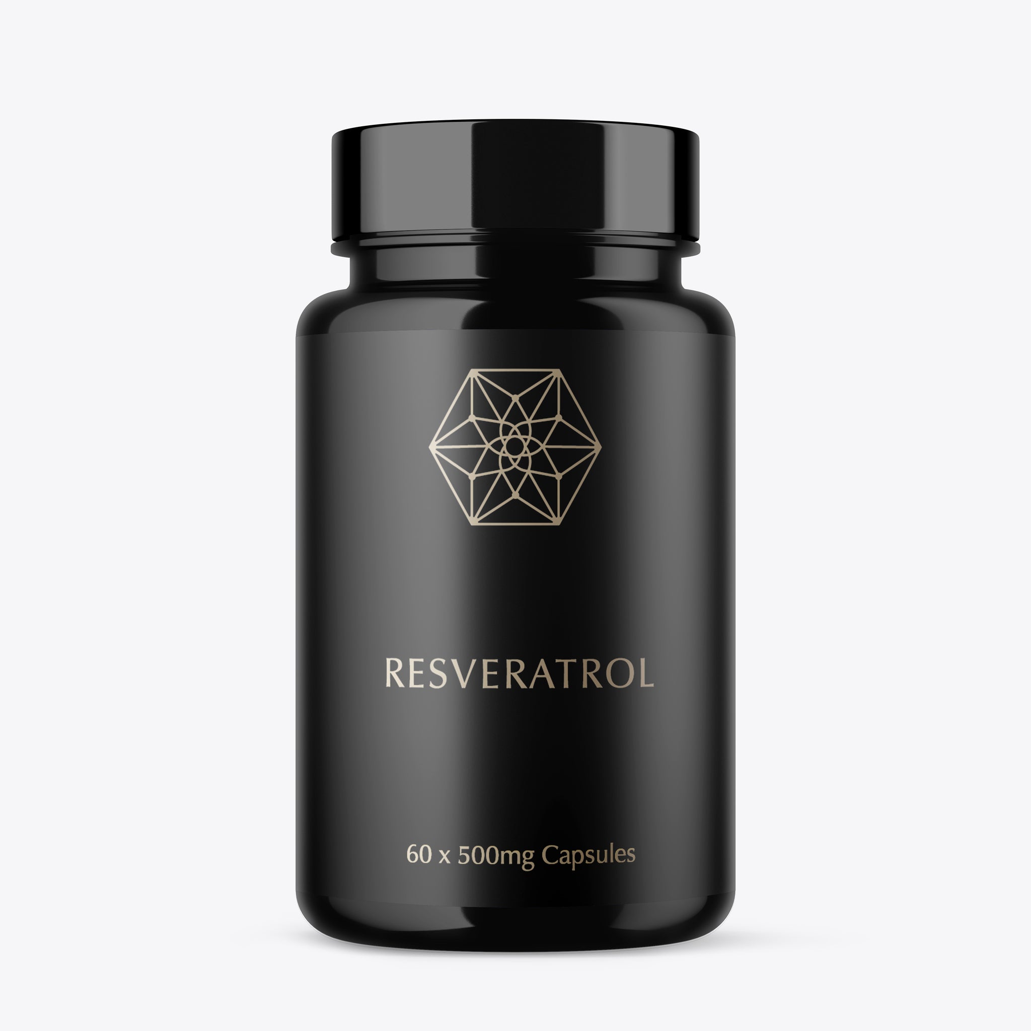 Resveratrol Capsules 100% Pure (60 x 500mg) Third Party Tested